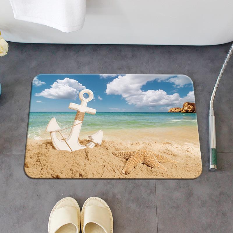 Diatom Mud Quick-Dry Anti-Slip Bathroom Floor Mat