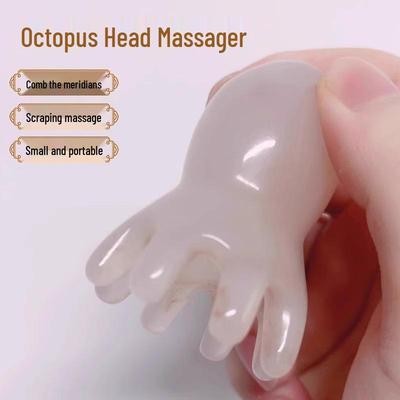 Octopus Scalp Massager Comb – Portable Gua Sha Head Therapy Tool with Wide Teeth