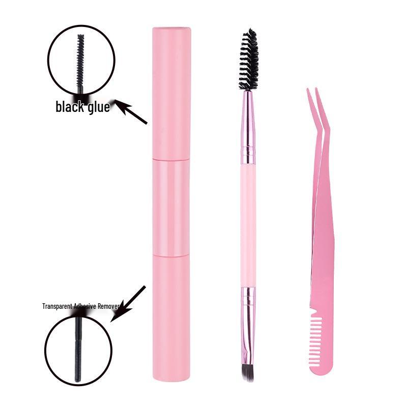 Segmented Single Cluster False Eyelashes with Double-Headed Glue: Long-Lasting, Quick-Drying, Non-Irritating for Eyelash Extension