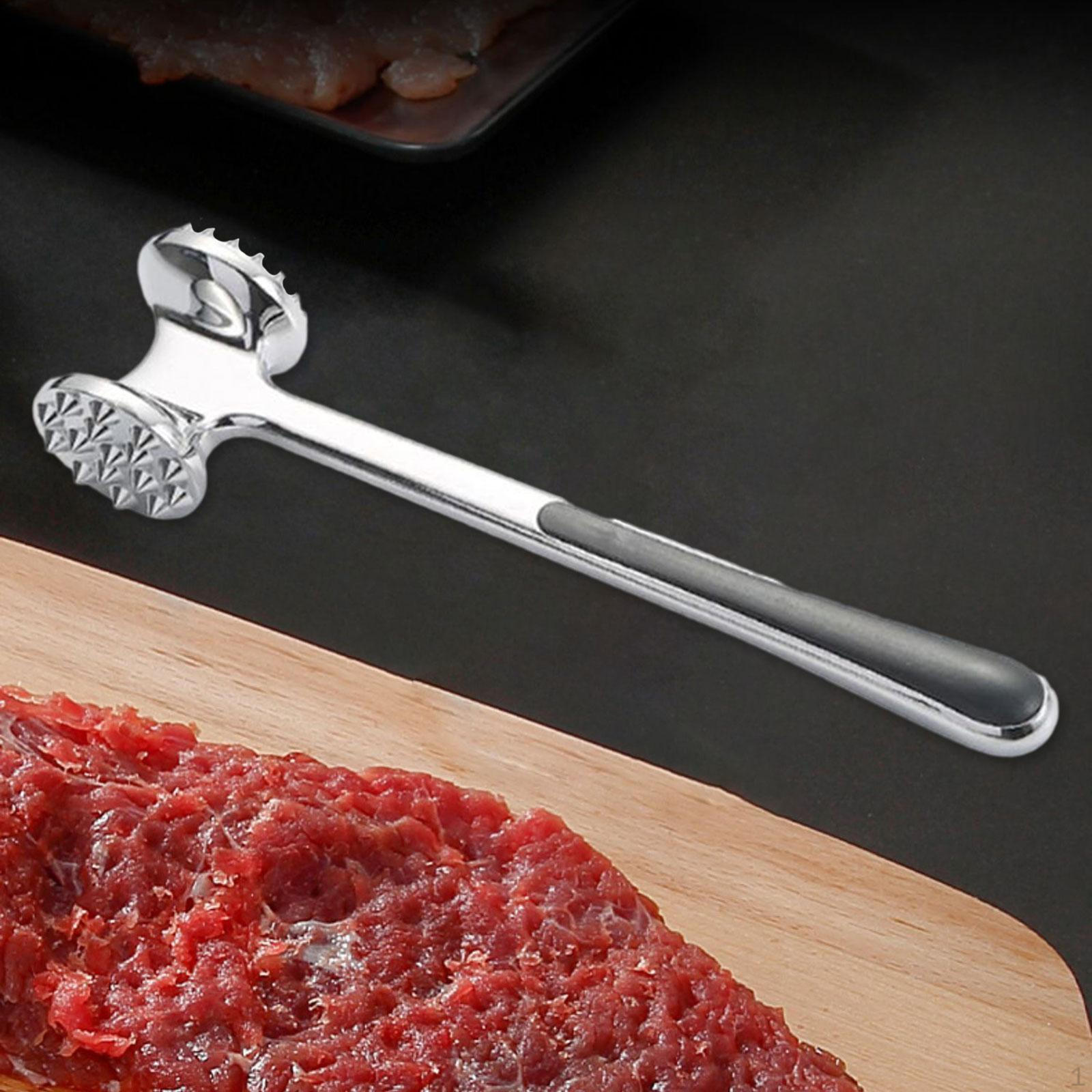 

Двусторонний молоток для мяса из алюминиевого сплава, удобный для переноски, гладкий молоток, ручной тендеризатор для C