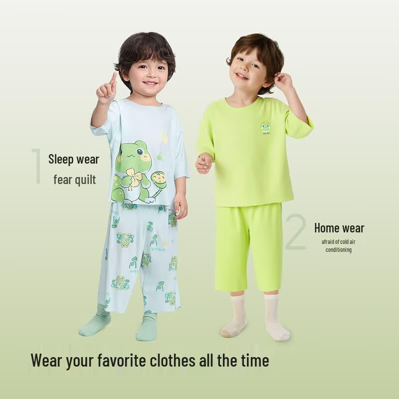 Balabala Kids' Summer Viscose Blend Pajama & Lounge Set