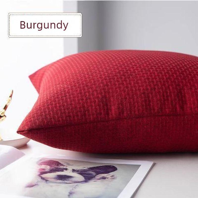

Однотонный Минималистичный Состав Утолщенный Лен Офисная Кровать Изголовье Накидка Наволочка Ткань Поясничная Подушка Спинка Стул Новинка Burgundy 30x 50cm pillowcase (without pillow core)
