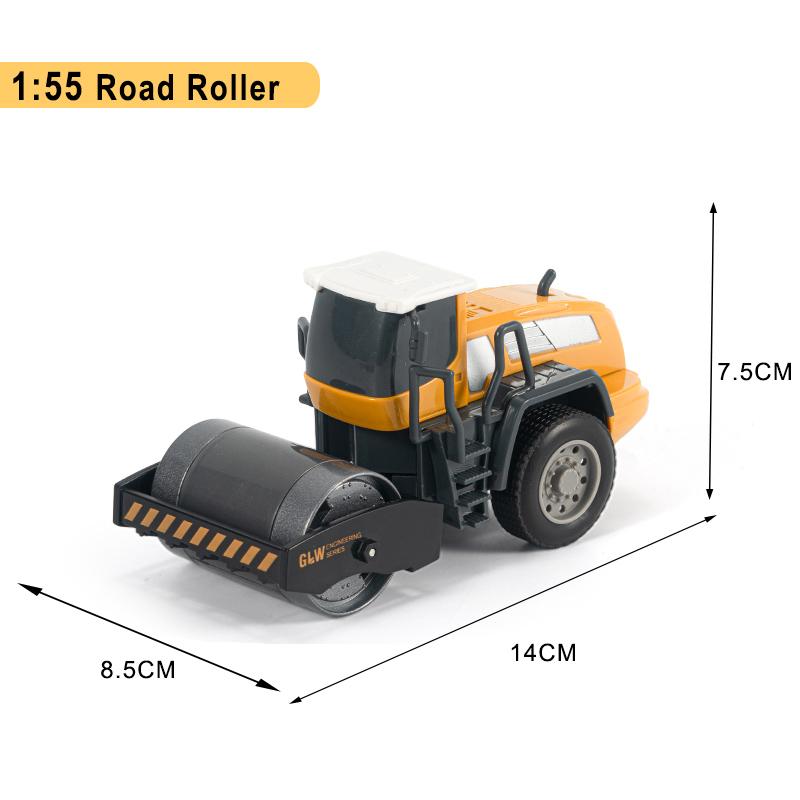 Zabawki pojazdy budowlane dla chłopców Stop+Plastik Model Ciągnika Koparki Spycharki Dźwigu Ciężarówki Odlewany Model Kolekcja Dziecięca Prezenty