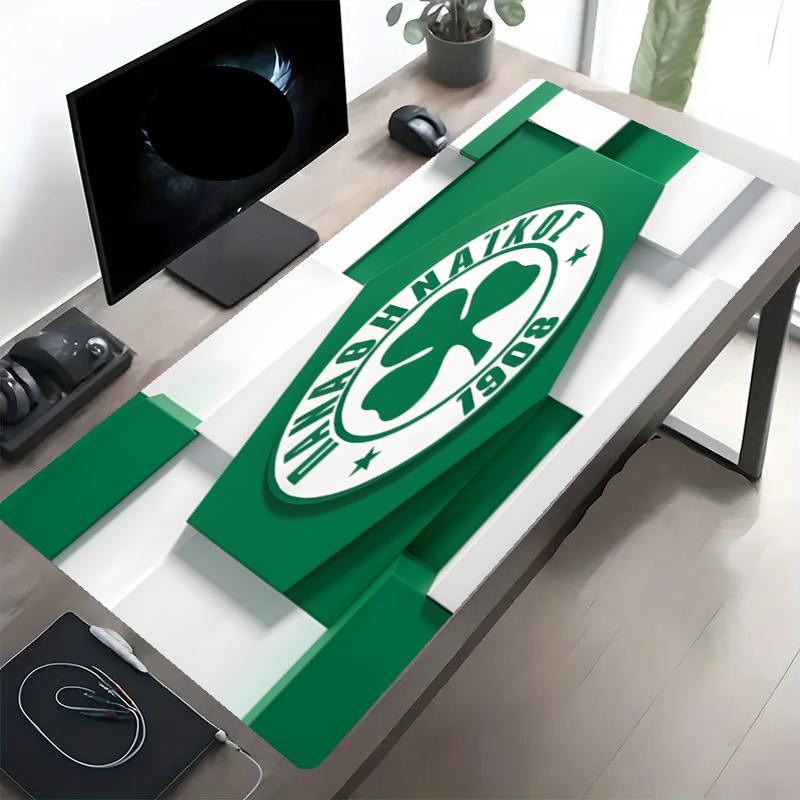 Panathinaikos FC Print Mouse Pad, Anti‑Slip Desktop keyboard Mat, for PC Laptop Gaming Working Daily Use, Cool Festival Birthday Gift