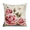 New Vintage Floral Pillow Linen Printed Sofa Home Office Decorative Cushion Cover