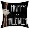 New Halloween Pillow Case Living Room Sofa Backrest Linen Black Festive Atmosphere Home Pillow
