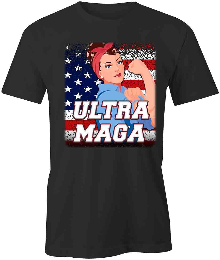 ULTRA MAGA TShirt Tee Printed Graphic T-Shirt Gift S1BCB056 POLITICAL S