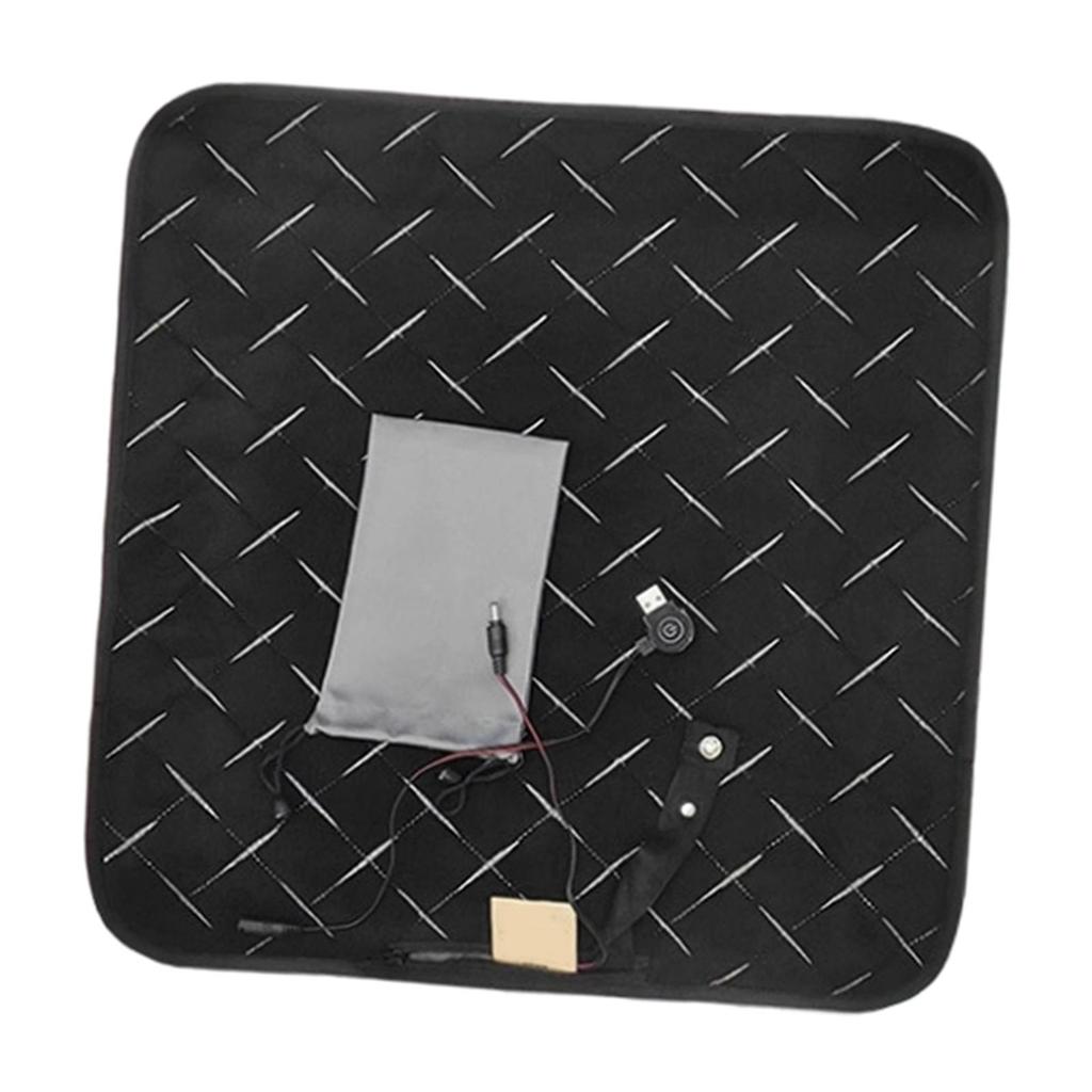 Multifunctional USB Heated Seat Cushion Electric Thermal Pad Adjustable Chair Heating Pad for Office Home Stadium Sports