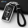 TPU Car Remote Key Case Cover For Peugeot Partner Citroen Berlingo C3 Picasso 2009 2010 2011-2016 Key Chain Accessories