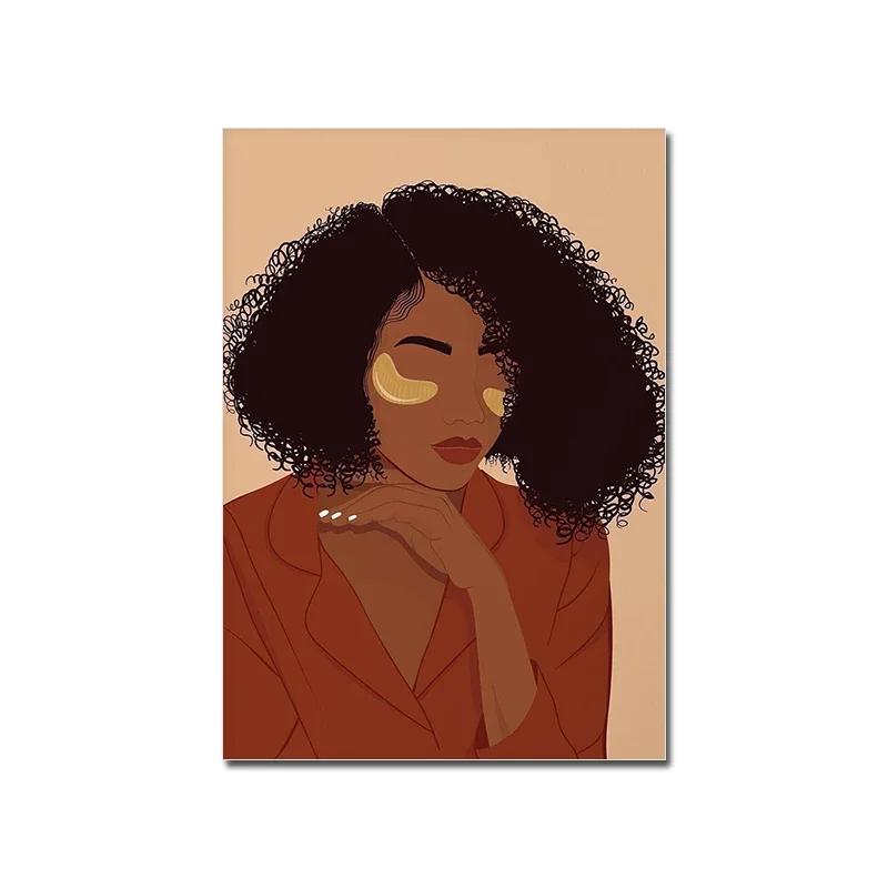 Take A Bath Boho Poster Black Woman Feminism Nordic Art Print Body Care Canvas Painting Wall Picture Living Room Bathroom Decor