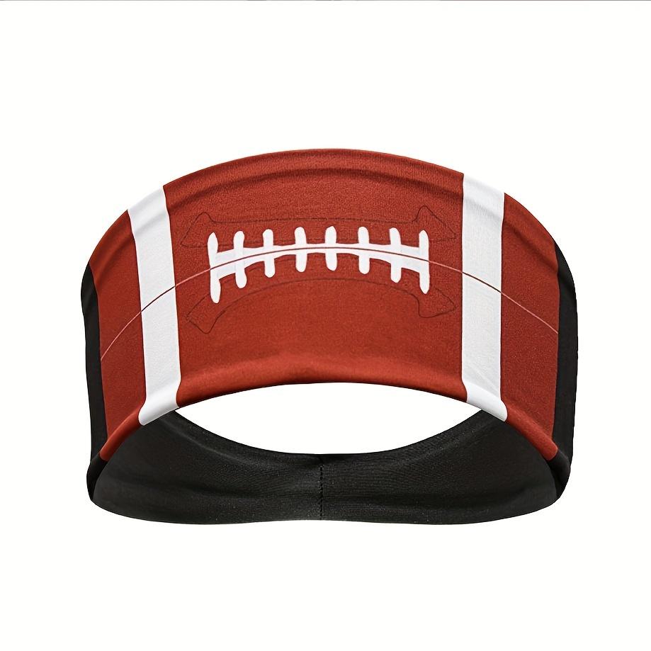 Sport Style Headband, Basketball Football Baseball Rugby Print Hairband, Sweat Absorption Headwear Headwrap For Running Fitness Yoga
