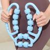 Entrenador de piernas con abrazadera de anillo de 12 ruedas, dispositivo de belleza para la cintura, masajeador de yoga, rodillo de relajación muscular