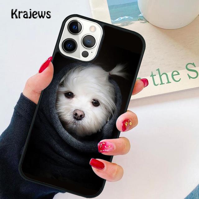 Maltese Puppy soft Phone Case Cover For iPhone 17 Air 16 15 14 plus 12 13 pro max coque Shell Fundas