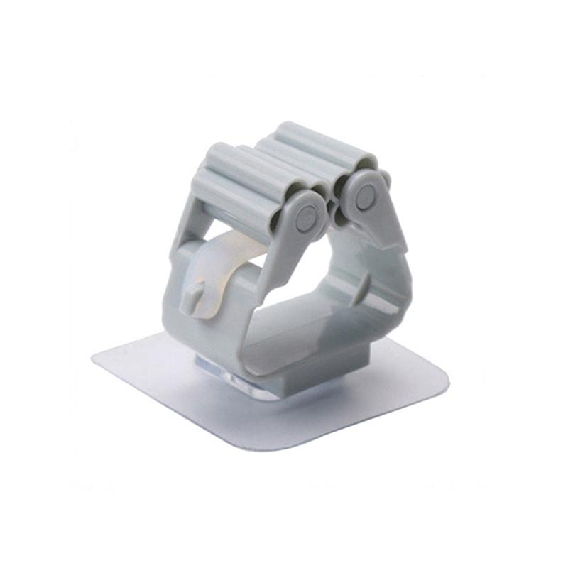 1/3Pcs Mop Clip Wall Mounted Storage Mop Organizer Holder Hanger Storage Rack Seamless Mop Clip Hook Household Mounted Hanging Racks