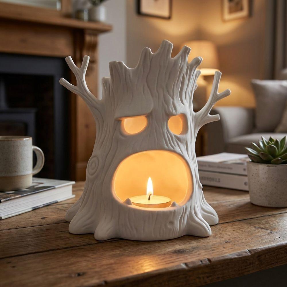 Gothic Style Halloween Tree Spirit Candle Stand Spook Forest Tree Candlestick Halloween Party Gift