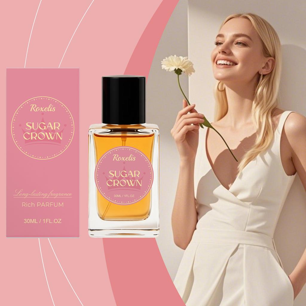 Sugar Crown Intense Perfume 30ml Sweet Flavor Natural Long-Lasting Unique Aroma Dating Mini Portable