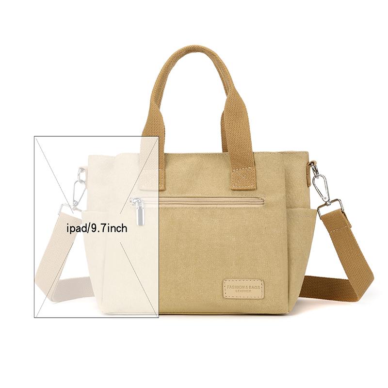 Damen-Umhängetasche, große Kapazität, Handtasche, Canvas-Tasche