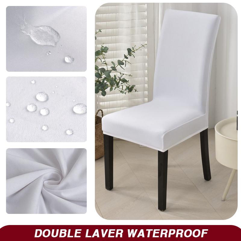 Wodoodporny Pokrowiec na Krzesło Jadalniane Rozciągliwy Pokrowiec na Krzesło Zdejmowany Zmywalny Ochraniacz na Krzesło do Domu, Restauracji, Kuchni, Bankietu