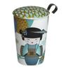 Mug En Porcelaine - TEAEVE - New Little Geisha - PETROLE - Double Paroi - Filtre Inoxydable