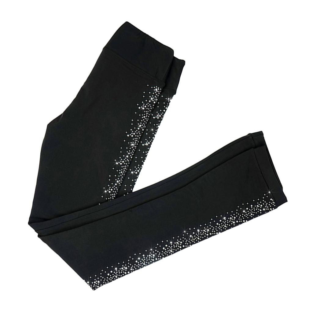 Pantaloni de antrenament pentru patinaj artistic cu strasuri pentru femei adulte și copii, 9 mărimi, 2 tipuri