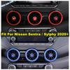 Car Central Dashboard Middle AC Air Conditioning Outlet Vent Ring Cover For Nissan Sentra / Sylphy  - 2024 Metal Accessories