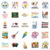 50 School Supplies for The Start of School Season Graffiti Stickers DIY Decorative Backpack Guitar Suitcase Notebook Waterproof Stickers