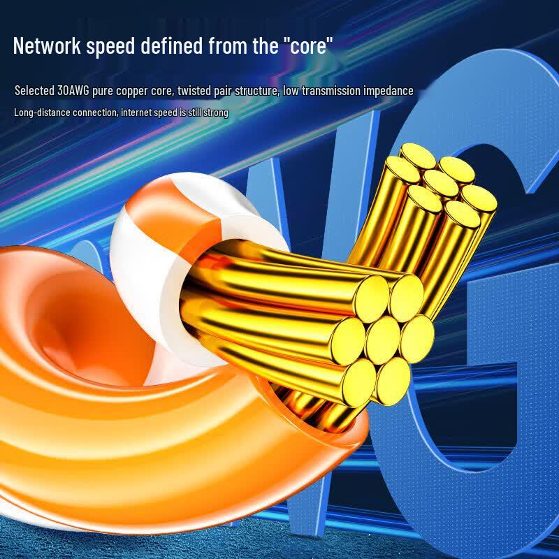 SAMZHE Cat7 Shielded Ethernet Patch Cable