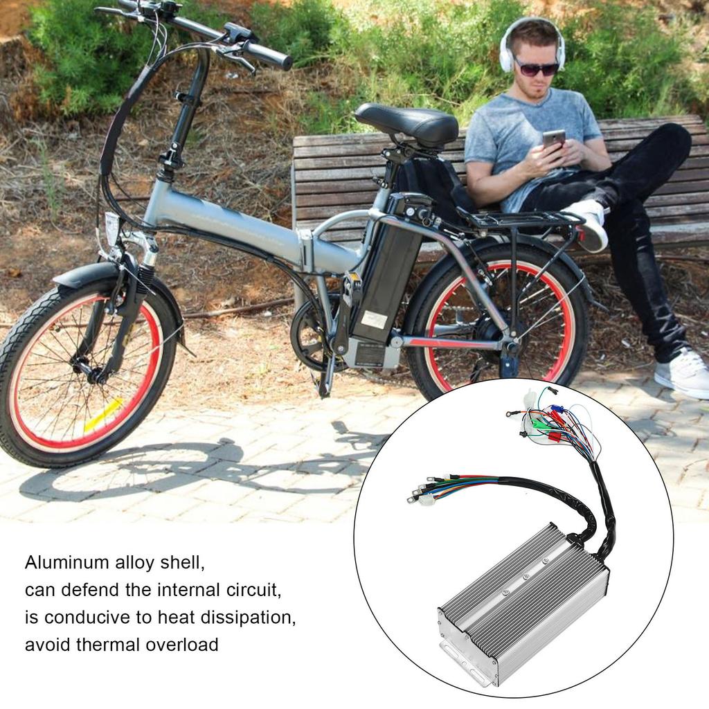 3000W Brushless Motor Controller 36V 48V 60V 24 Tubes Dual Mode Work Brushless Controller with Aluminum Alloy Shell