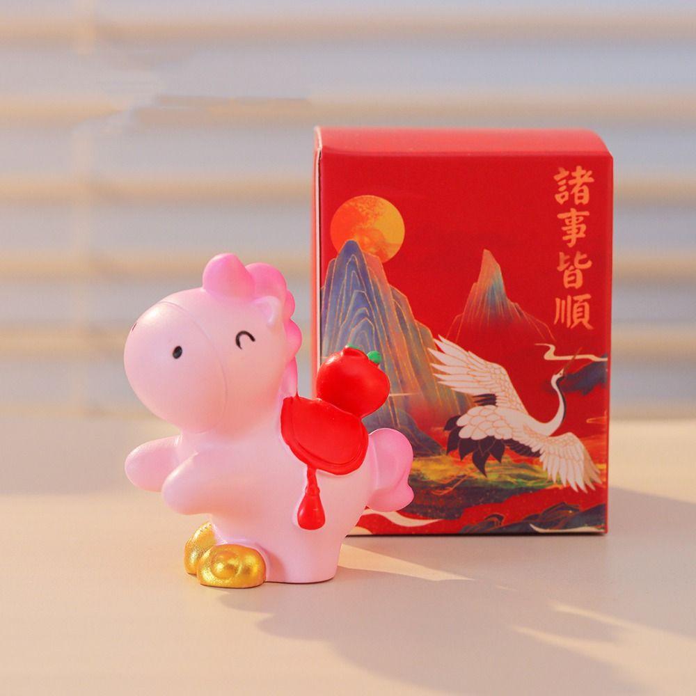 Chinese Style New Year Mascot Miniature Desktop Ornament Zodiac Ornaments  Car Decoratio