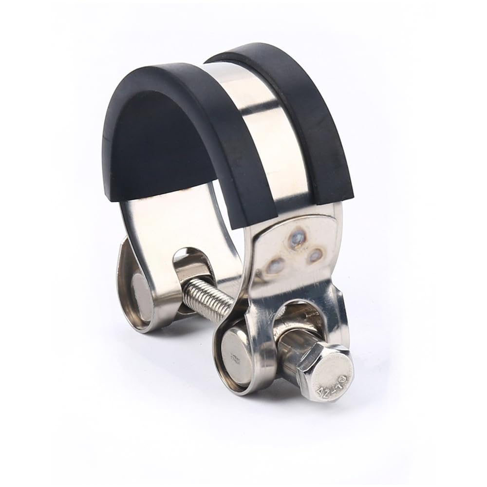 ESJNNK Muffler Clamp, Set of 2, 304 Stainless Steel, Muffler Band, Hose Band, Exhaust