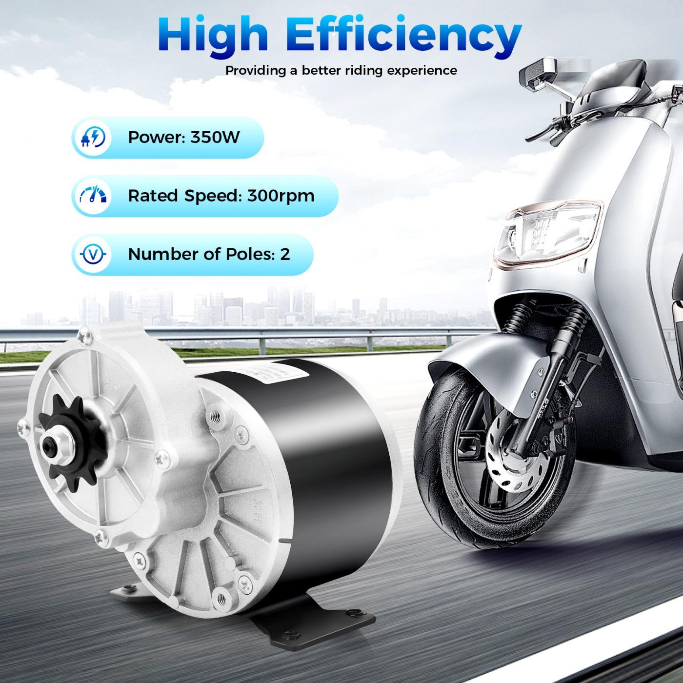 

BYMAOCAR 24В Редукторний Двигун 350Вт з Зірочкою на 9 Зубців для Міні Електромобілів та Самокатів United States