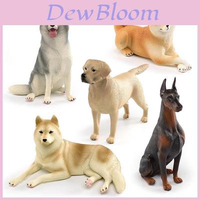 Realistic Pvc Doberman Labrador Husky Pet Dog Model For Kids Decor And Learning
