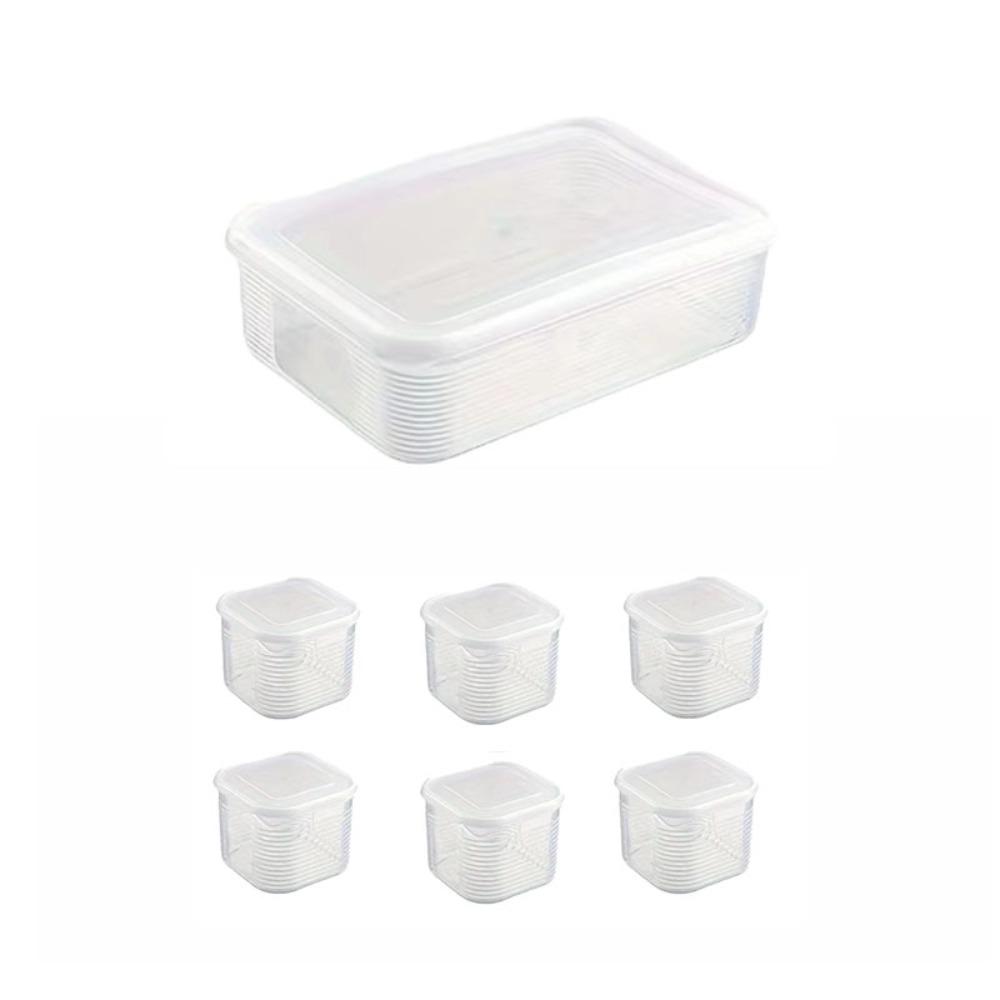 Divided Fresh-keeping Box Sealed Seasoning Storage Jar Portable Frozen Soup Box  Fruit