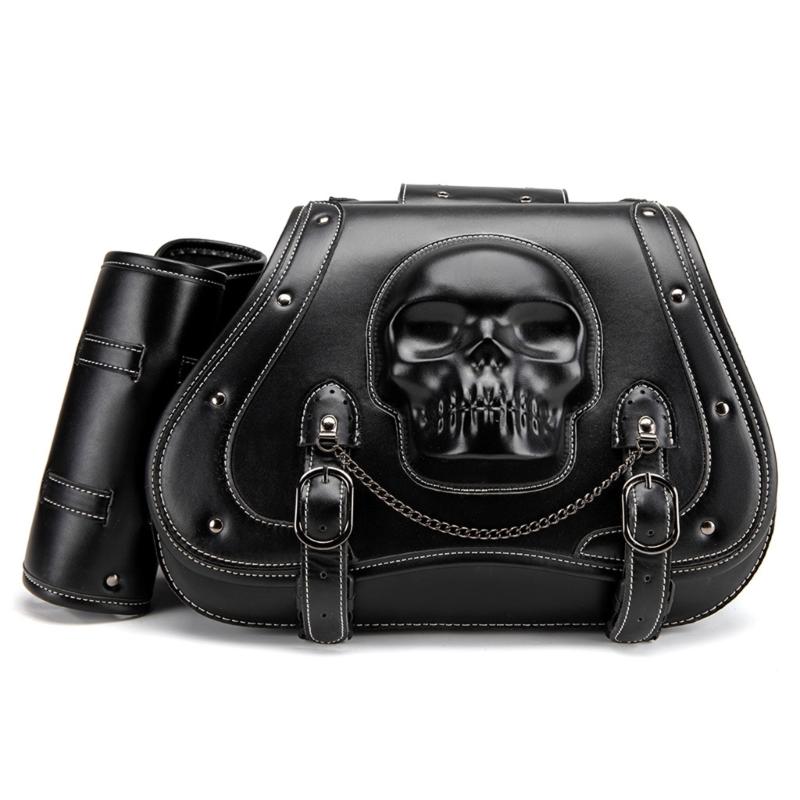 

Universal Motorcycle Side Saddlebags Waterproof Designs Tool Storage Bag Punk Style Motorcycle Saddlebags for Bike 1