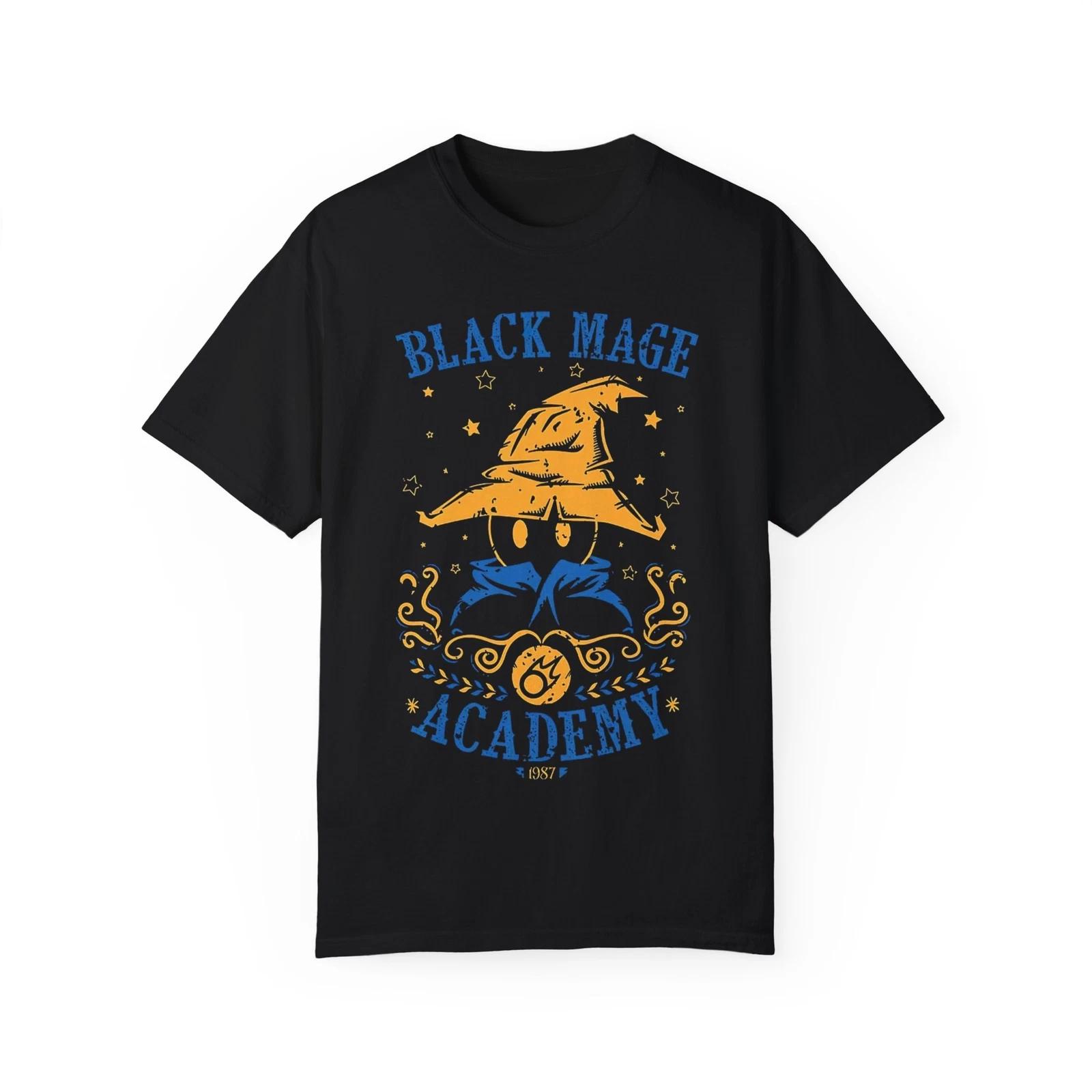

Black Mage Academy T-Shirt, Unisex Magical Tee, Gifts for Gamers, Fantasy L