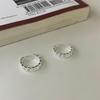 S925 Sterling Silver Twisted Circle Chain Earrings - Unisex High-End Luxury Design