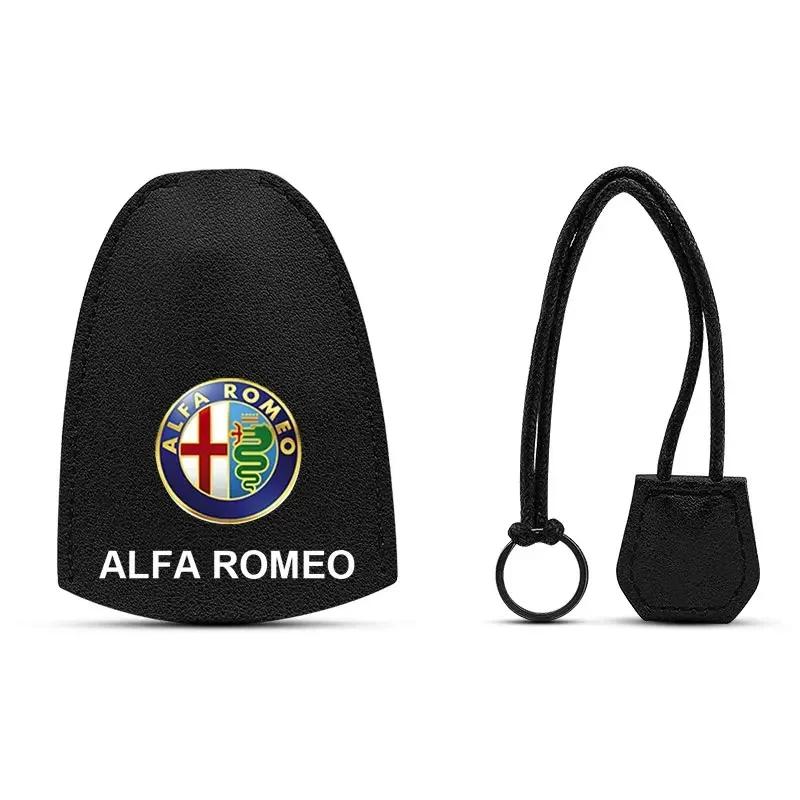Car Stickers For Alfa Romeo Drawstring Car Logo Key Housekeeper Key Case For Alfa Romeo Giulia Stelvio Giulietta 156 159 147 Mit