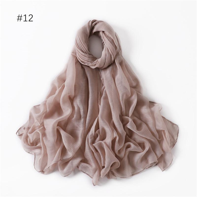 58 Colors Women Candy Color Voile Scarf Plain Solid Pashmina Female Warm Cotton Viscose Scarves Blanket Shawls And Wraps Bufanda