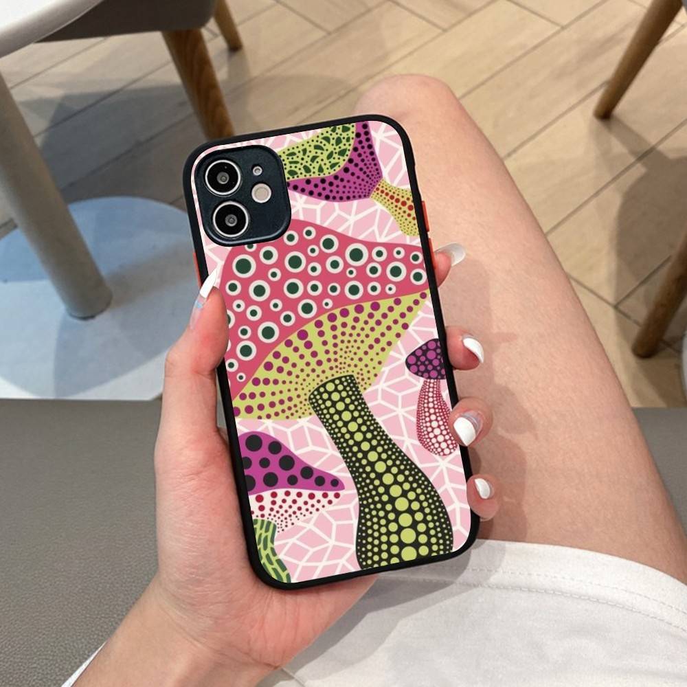 Popular Artist K-KusamaS Pumpkin Art Phone Case For IPhone 14 11 12 13 Mini Pro Max 8 7 Plus X XR XS MAX Translucent