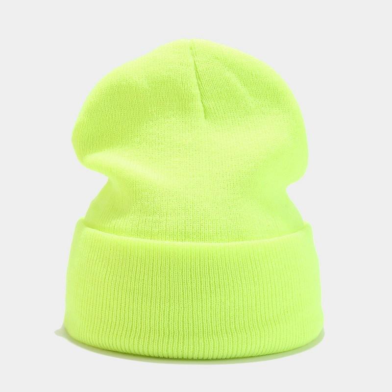 70g Solid Knit Beanie Oversized Cuffed Slouch Hat Men Women Winter Warm Skateboard Hip Hop