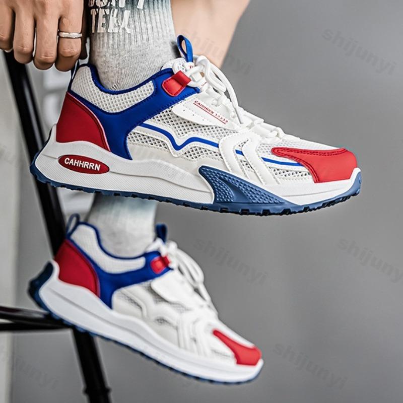 Mode 2025 Neue Herren Sport-Freizeitschuhe Sommer Modetrend Mesh Atmungsaktive Schuhe Bequem Vielseitig Dicksohlige Klobige Sneaker