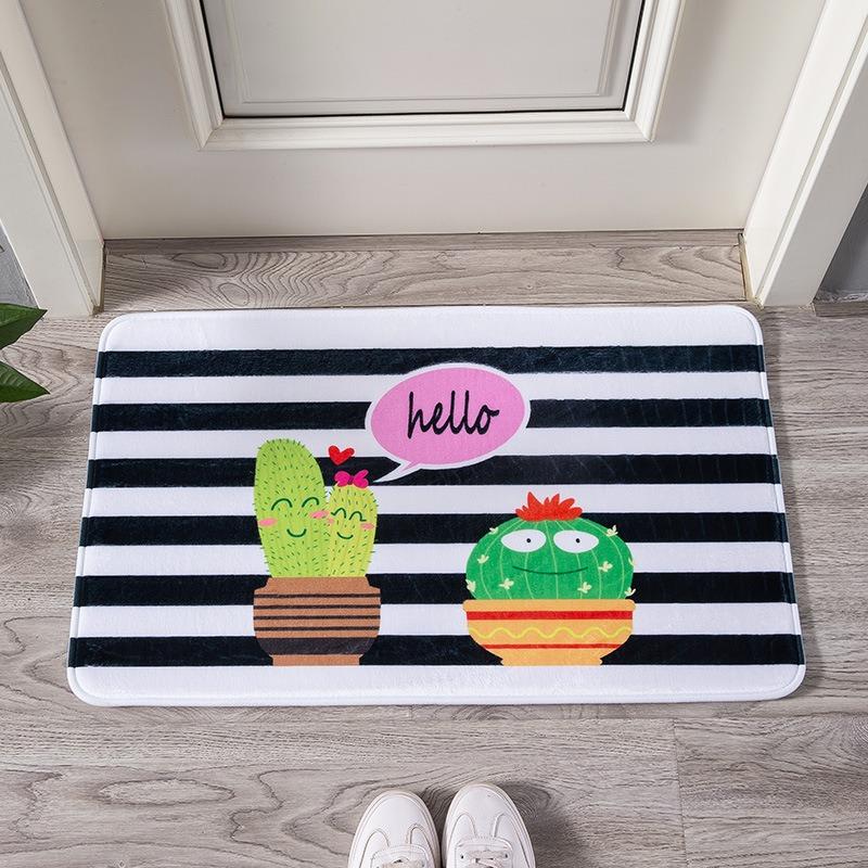 Patterned Door Mat Collection With Cute Cat Coin Boy Dog Family Nautical Themes Charming Entryway Decor Mat For Home Decor