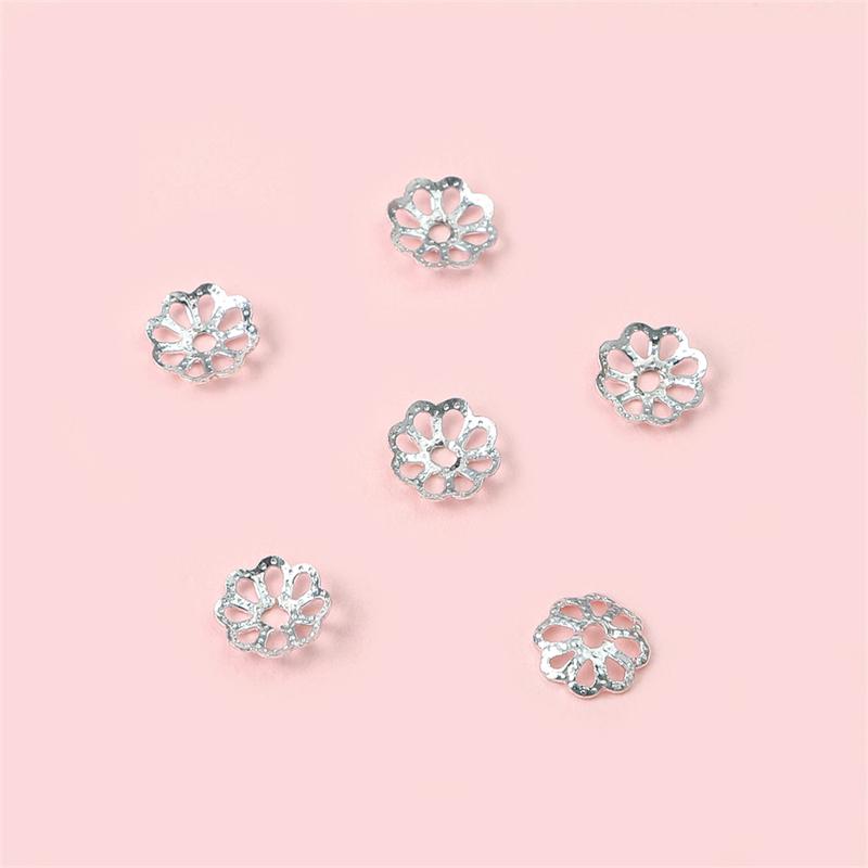 

Медная емкость для ювелирных изделий ручной работы своими руками, 10 шт./пакет 6mm#0.8mm*10pcs серебряный