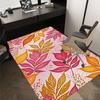 1pc Autumn Leaves Pattern Area Rug Soft Flannel Floor Mat for Living Room, Bedroom and Carpet, Sofa Coffee Table Floor Mat, Decorative Rug Q39