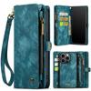 New PU Leather Phone Case Multifunctional Card Slot Wallet Cover Shockproof Protective Case for iPhone 16 17 Samsung Galaxy S24