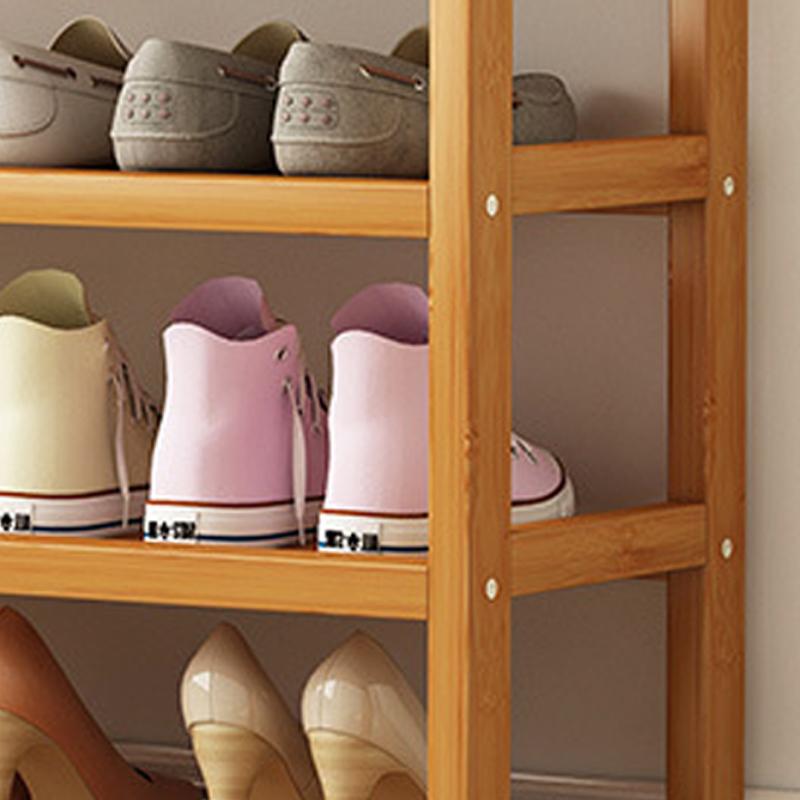 Meerlaags schoenenrek verdikt bamboe grote capaciteit duurzaam schoenenopbergrek voor slaapkamer studentenhuis