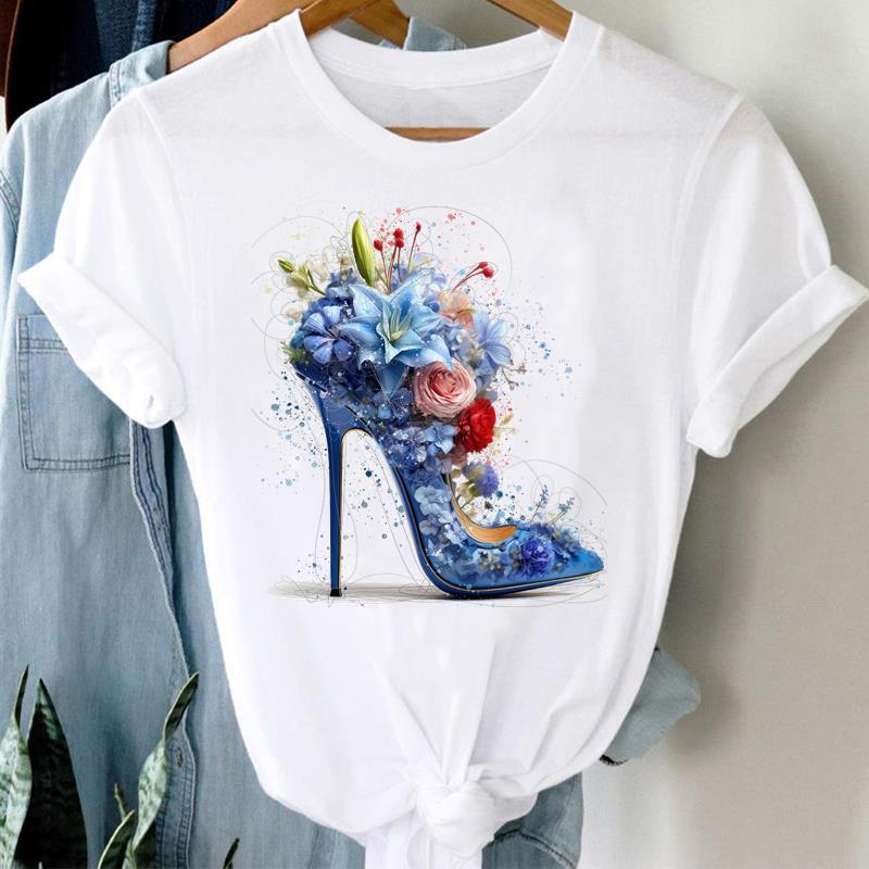 (Asian Size) T Shirt trend lovely cute Fashion Women Tee Clothing Casual Lady Female Top spring summer Printed Graphic Short Sleeve T-shirts