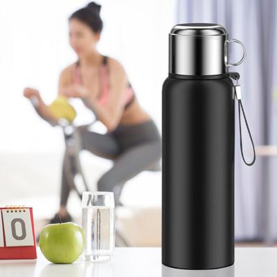 600/800/1000/1200/1500MLSvakuumkolv i rostfritt stål med temperaturdisplay Bärbar varm- och kallvattenflaska