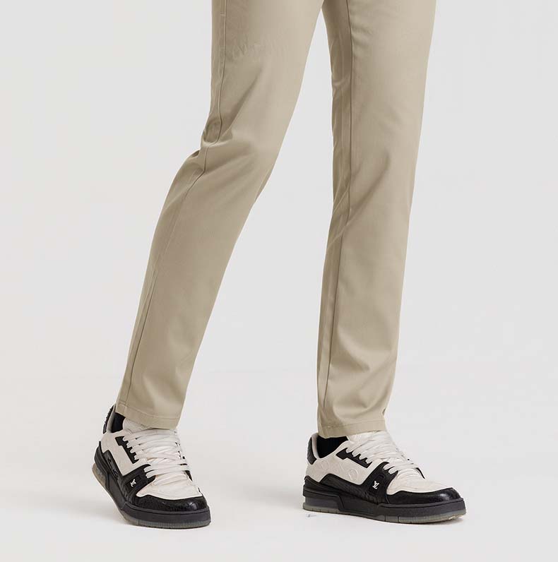 Lightweight and Breathable Tencel Cotton Straight Leg Casual Pants