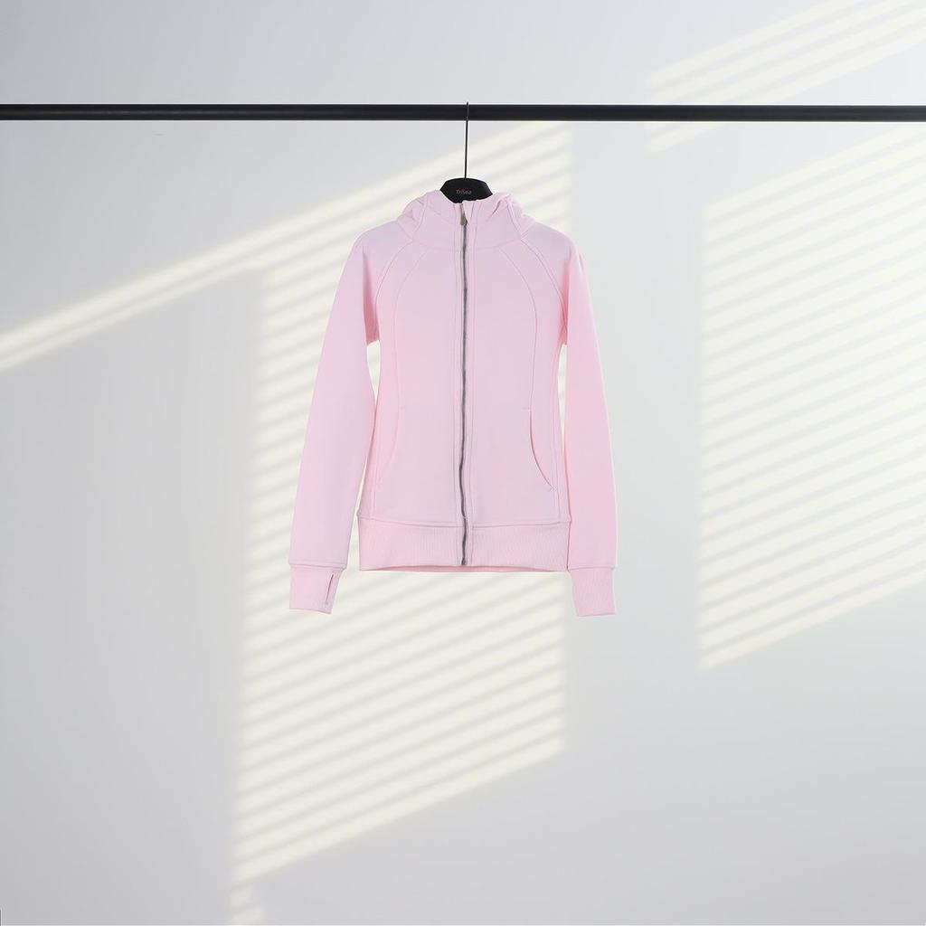Women's Scuba Slim-fit Full Zip Fleece-lined Hooded Sweatshirt for Casual Sport & Yoga